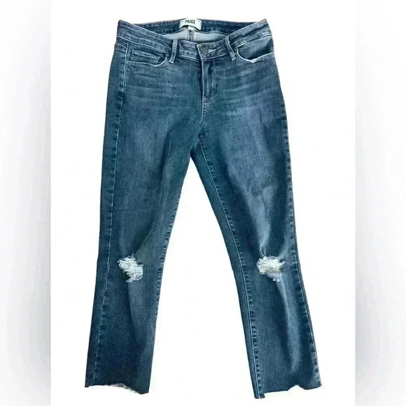 PAIGE Verdugo Ankle Straight Dark Wash Jeans Women’s Size 28 - Picture 1 of 8